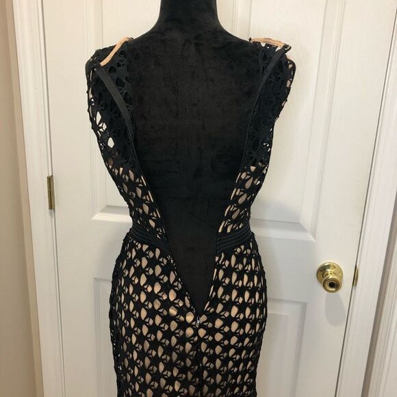 City Studio black star netting bodycon mini dress size 5 - Picture 6 of 11